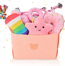 12 Pack Puppy Toys for Teething, Small & Medium Dogs  Chew Toys, Rope Toys & Interactive Dog Toys Set with Storage Box for Training, Play & Boredom Relief
