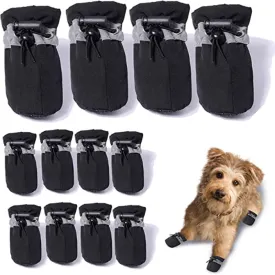 12 Pair Anti-Slip Dog Booties