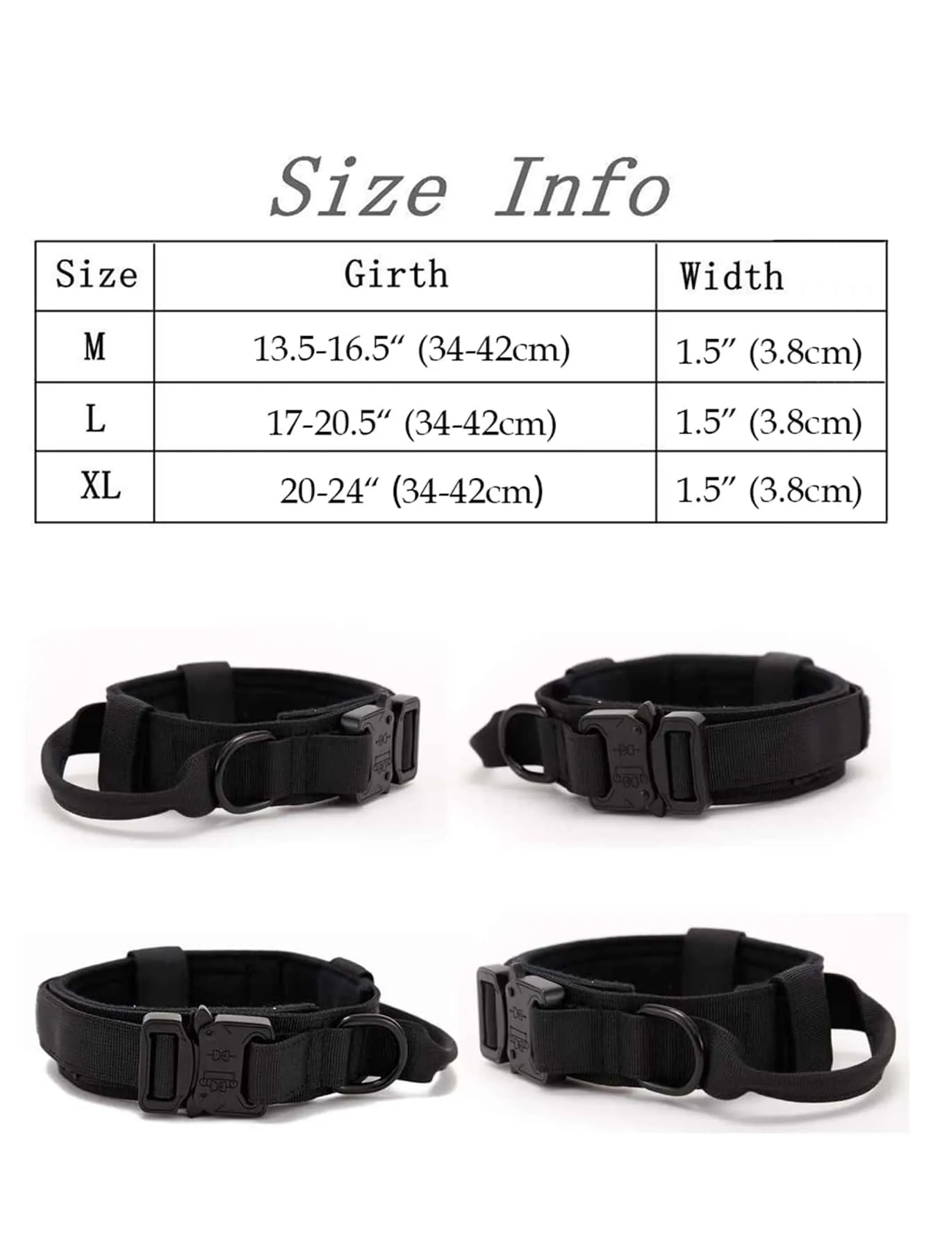 1pc Adjustable Pet Collar 1pc Pet Leash