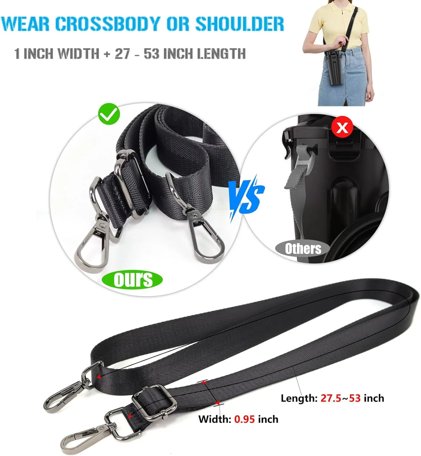 20oz Travel Dog Water Bottle & 2X 12oz Collapsible Bowls [with Crossbody STRP], 2 in 1 Dog Portable Water Food Container, Pet Water Bowl Dispenser for Walking, Traveling, Camping and Hiking [Black]