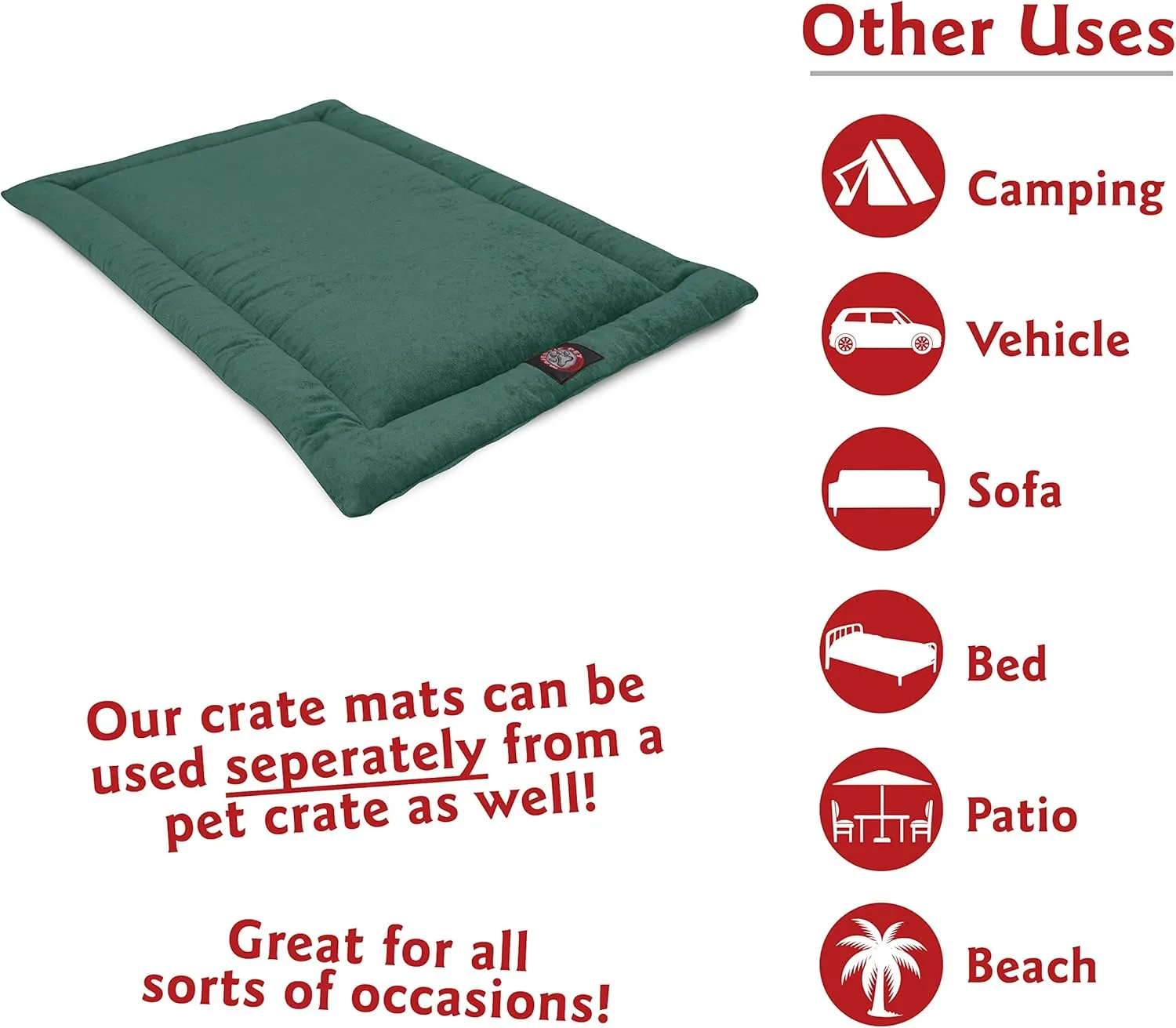 36" Villa Marine Crate Dog Bed Mat By Majestic Pet Products