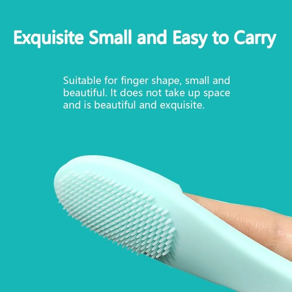 4 Pack Silicone Scrubber for Cats Chin, Soft Silicone Manual Facial Cleansing Brushes, Cat Finger Toothbrush for Pet Dental Care, Finger Brushes Suitable for Dogs and Cats(Mix)