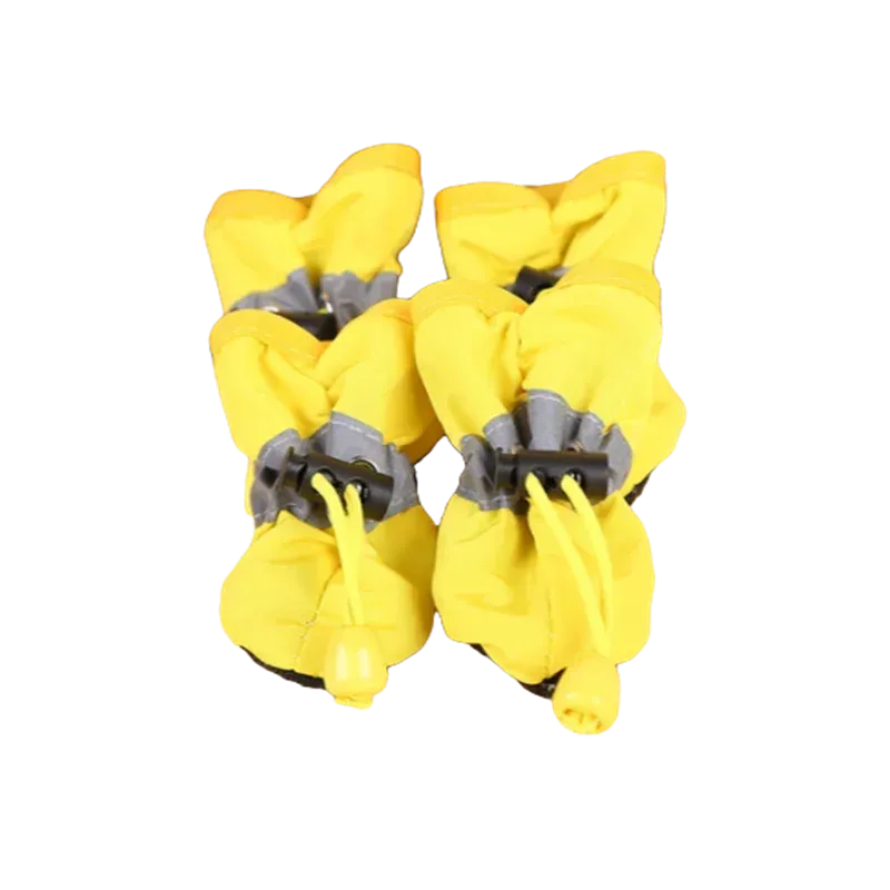 4pcs Waterproof Pet Dog Shoes Anti-slip Rain Boots Footwear for Cats Dogs Puppy Pet Booties Pet Paw Accessories
