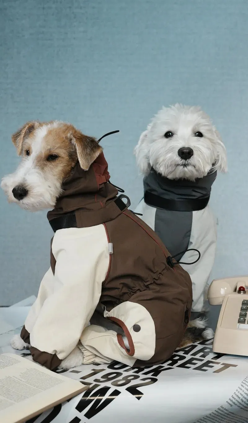 Adjustable 4-Leg Long Sleeve Dog Raincoat