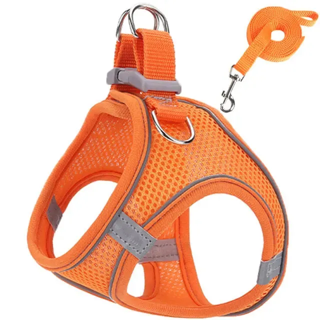 Adjustable & Reflective Harnesses & Leashes Set For Pets