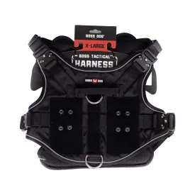 Boss Dog Black Tactical Dog Harness