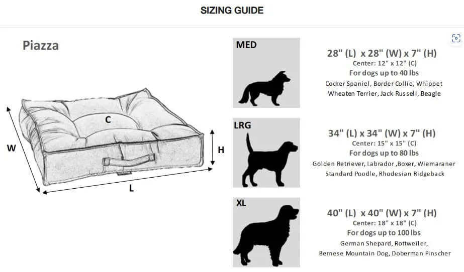 Bowsers Piazza Dog Bed - Tribeca