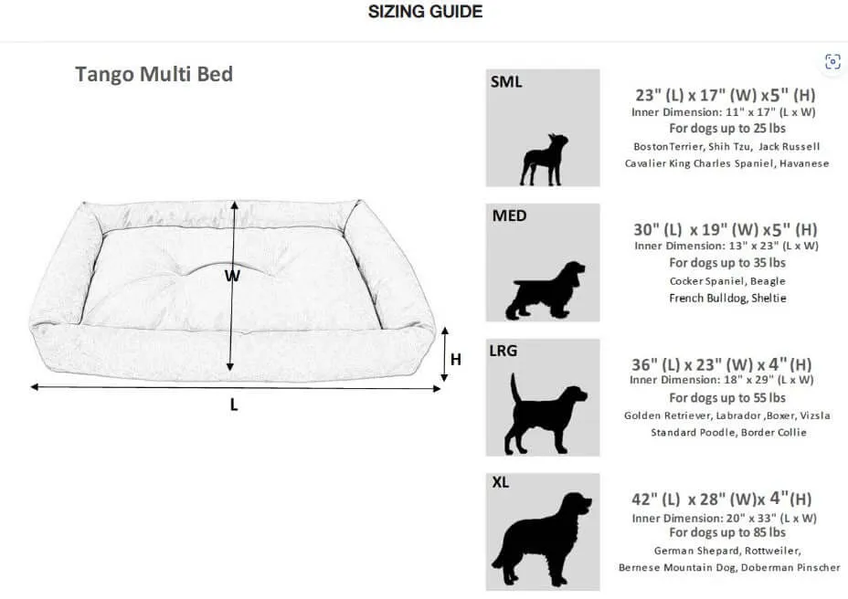 Bowsers Tango Multi Dog Bed - Blush