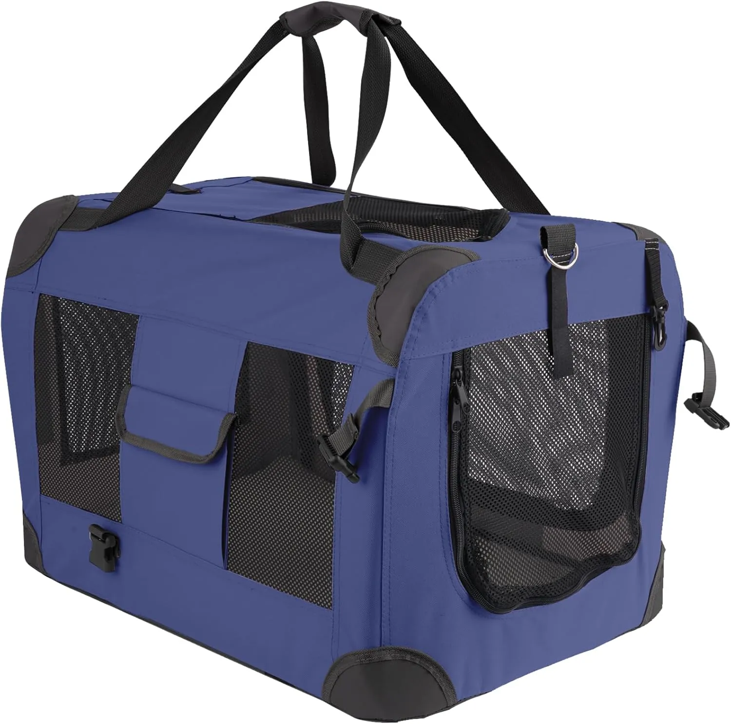 Cat Carrier Pet Carrier Bag Dog Crate 24"x 16"x 16"Portable Collapsible with Soft Warm Blanket/Bowl for Puppy Up to 25 lbs Sturdy Transport Carrier Long Trips/Traveling/Indoor/Outdoor
