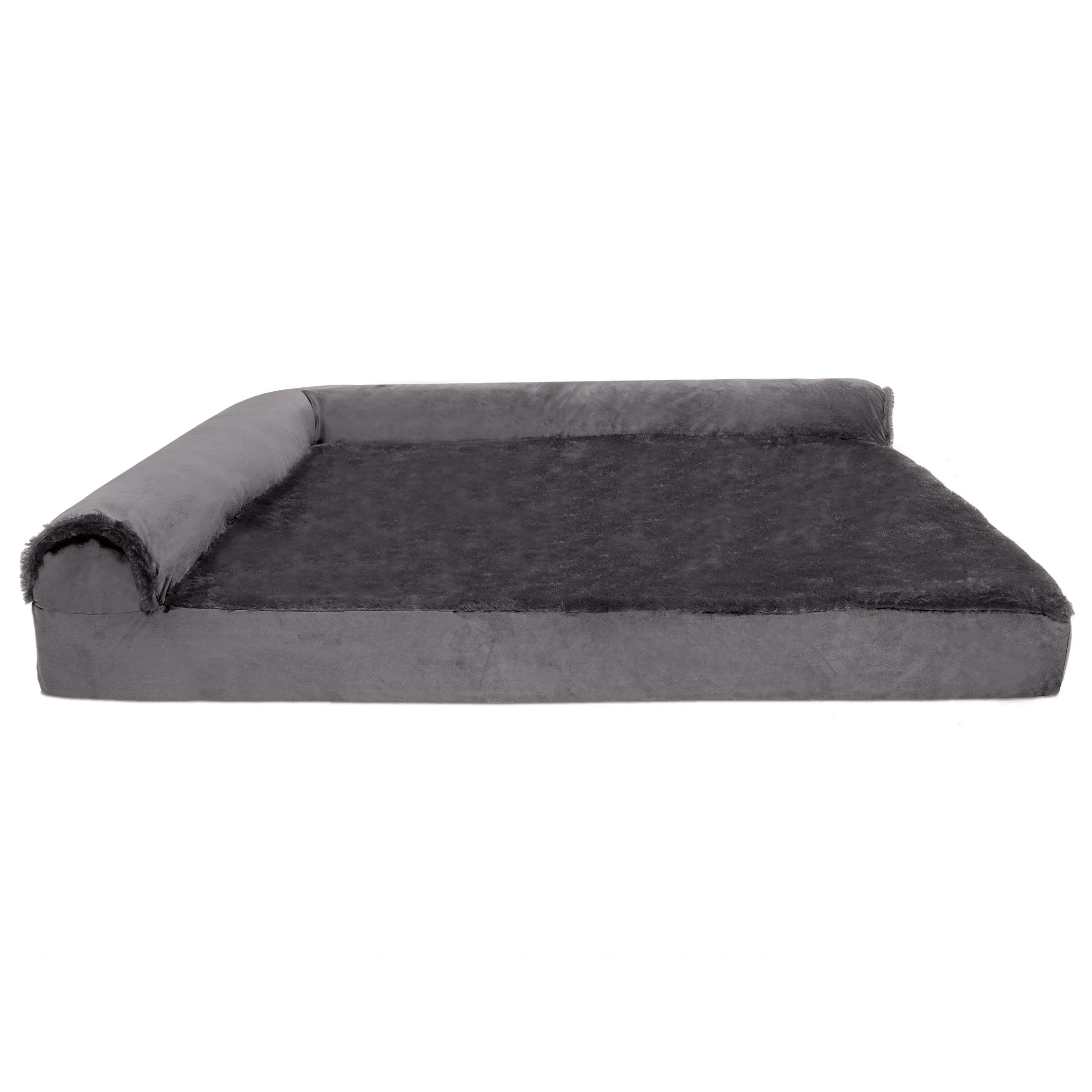 Deluxe L-Shaped Chaise Lounge for Dogs & Cats Pet Bed