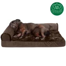 Deluxe L-Shaped Chaise Lounge for Dogs & Cats Pet Bed
