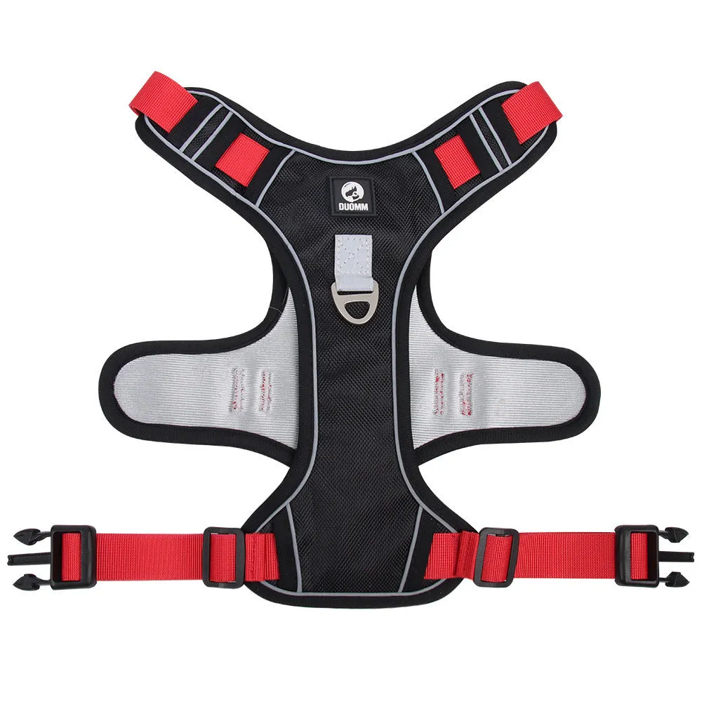Dog Cat Harness with Chest Strap and Reflective Stitching