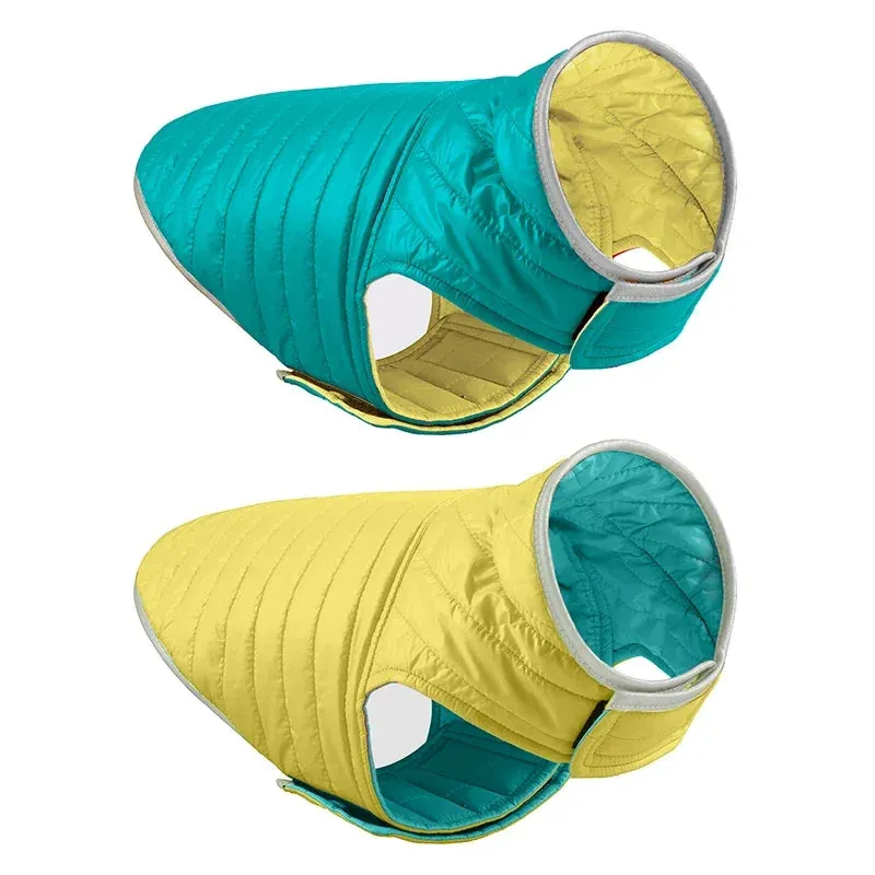 Dog Coats for Large Dogs: Reversible Dual-Color Reflective Winter Jacket