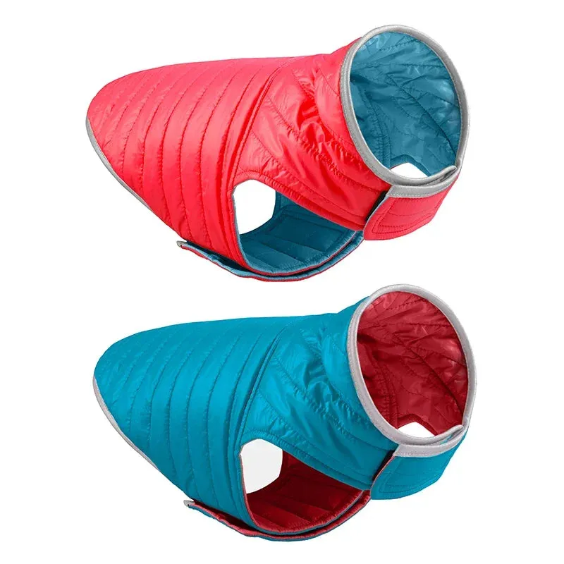 Dog Coats for Large Dogs: Reversible Dual-Color Reflective Winter Jacket