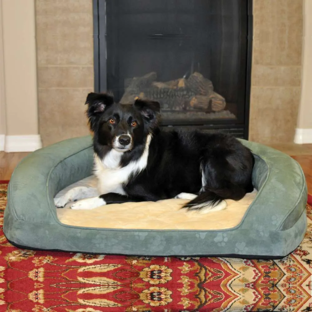 Dog Couch Sofa Bed - Deluxe Ortho Bolster Sleeper Pet Bed - K&H Pet Products