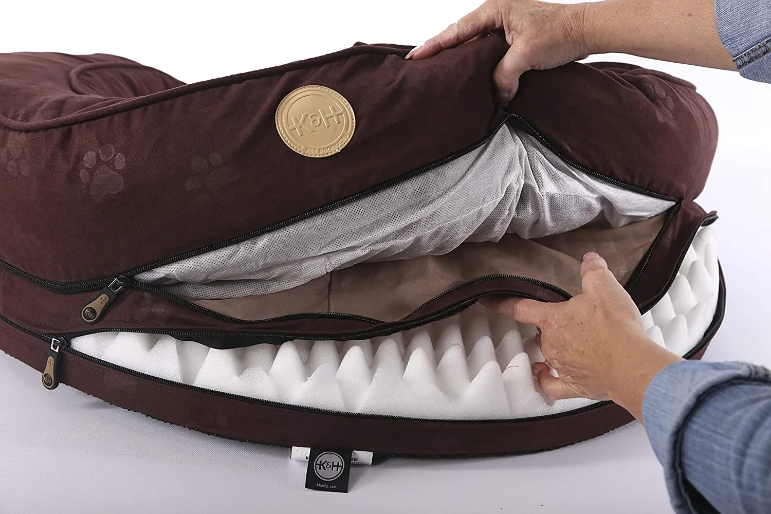 Dog Couch Sofa Bed - Deluxe Ortho Bolster Sleeper Pet Bed - K&H Pet Products