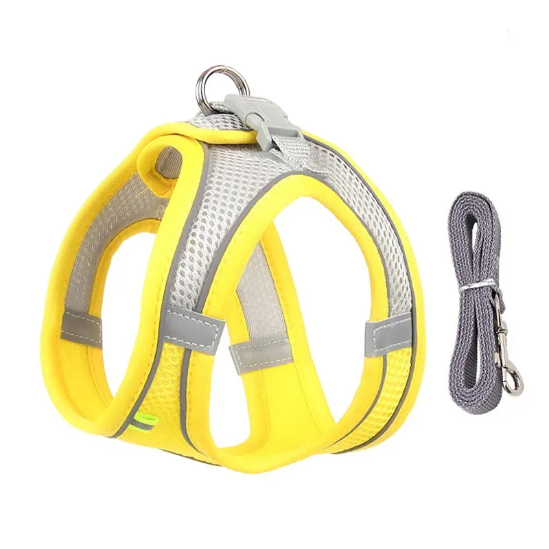 Dog Harness Leash Set - Vest Harness for Puppies and Cats - Outdoor Walking Lead