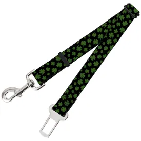 Dog Safety Seatbelt for Cars - St. Pat's Clovers Scattered Black/Green