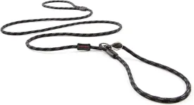 EzyDog Luca Slip Lead Dual Function Heavy Duty Rope Leash for Dogs That Pull Slip Leash & Gentle Lead Head Halter, Small (5.5ft x .23', Black)