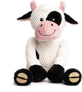 fabdog Floppies Plush Dog Toy - Cute & Durable Squeaky Dog Toys - Best Squeak Toy for Puppies and All Breeds | Ideal Pet Gift| Large Cow