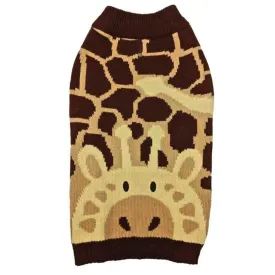 Fashion Pet Giraffe Dog Sweater Brown