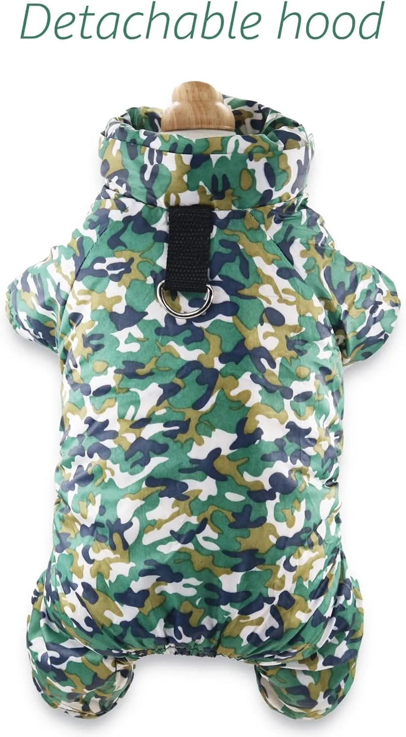 Fleece Dog Hoodies & Sweatshirts - Small to Medium Puppy & Cat Apparel - Winter Coats with Jumpsuit & Puppy Hoodie