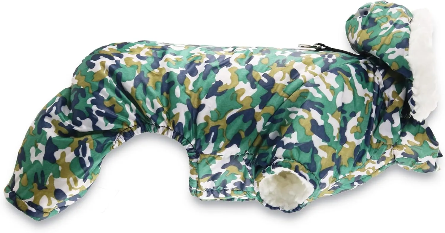 Fleece Dog Hoodies & Sweatshirts - Small to Medium Puppy & Cat Apparel - Winter Coats with Jumpsuit & Puppy Hoodie
