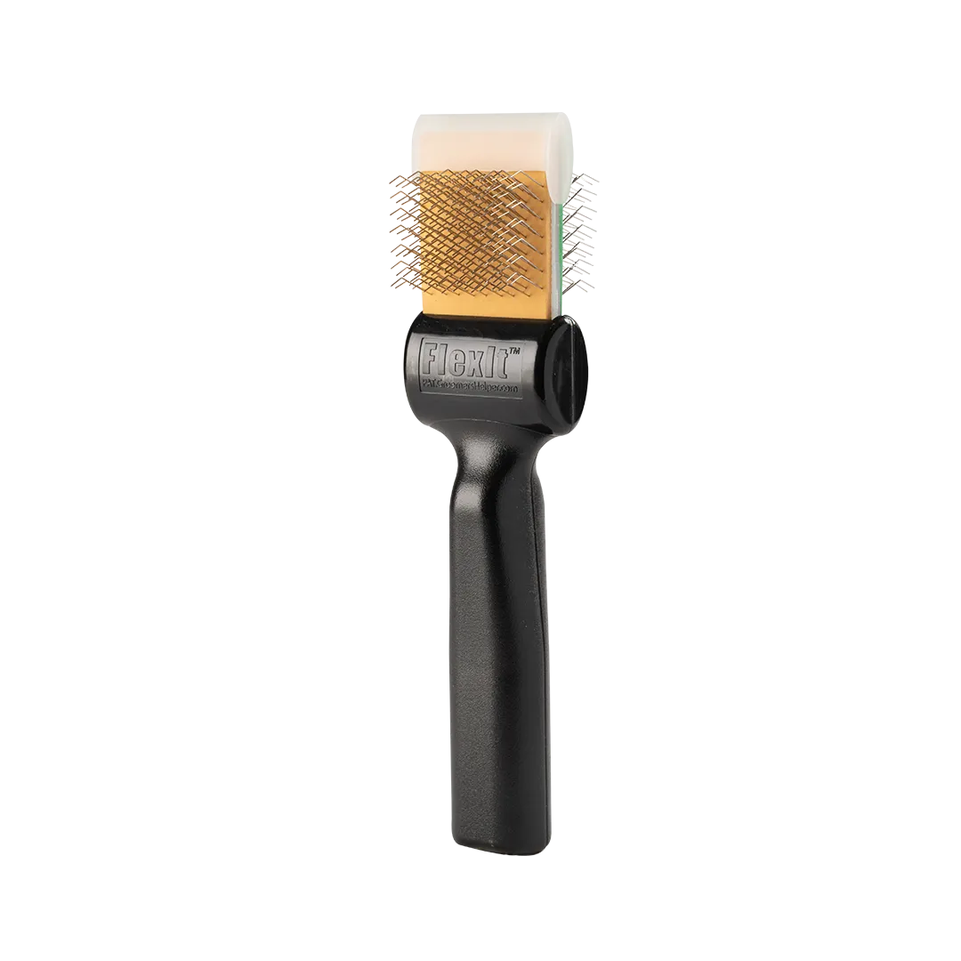 Green/Gold Soft Flex Finishing Undercoating Combo Single Brush by FlexIt