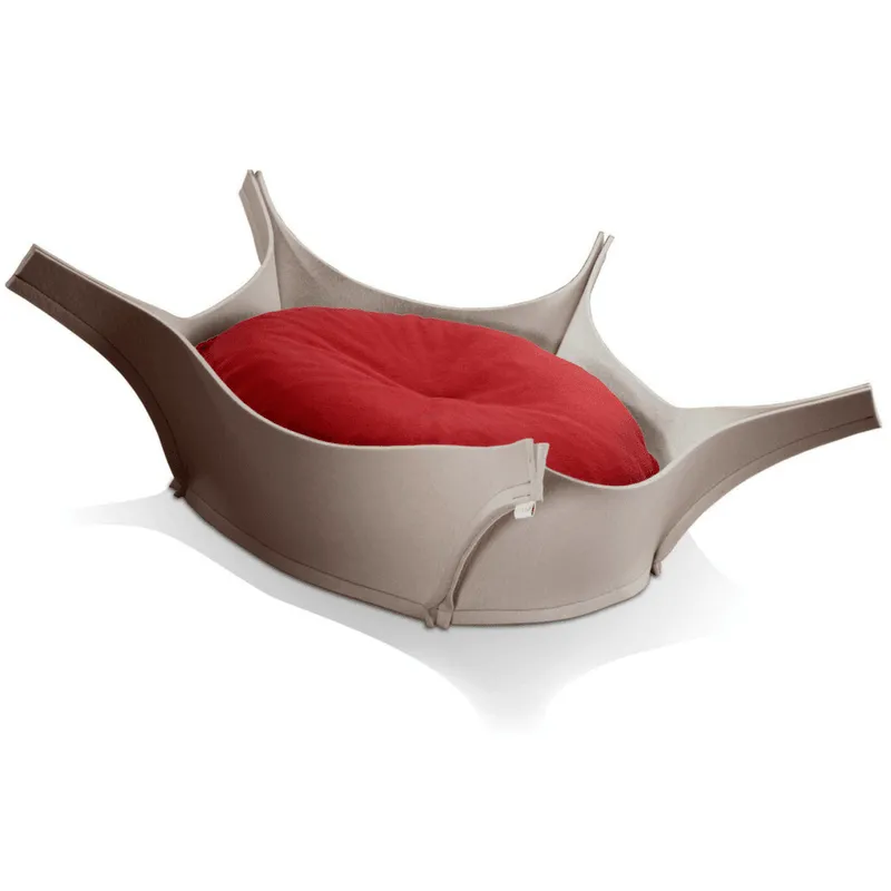 Harry Orthopedic Pet Bed - Grey Felt