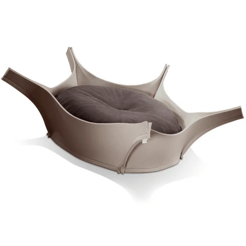 Harry Orthopedic Pet Bed - Grey Felt