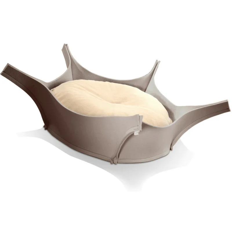 Harry Orthopedic Pet Bed - Grey Felt