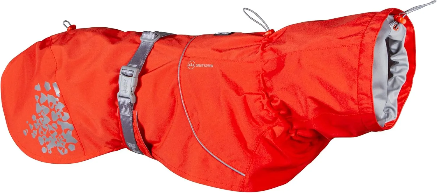 Hurtta Monsoon Coat ECO, Dog Raincoat, Rosehip, 22 in