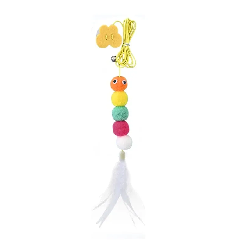 Interactive Cat Toy Hanging Simulation Cat Toy Funny Self-hey Interactive Toy for Kitten Playing Teaser Wand Toy Cat Supplies
