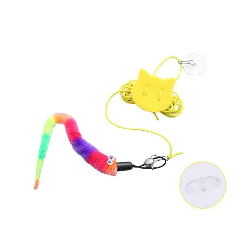Interactive Cat Toy Hanging Simulation Cat Toy Funny Self-hey Interactive Toy for Kitten Playing Teaser Wand Toy Cat Supplies
