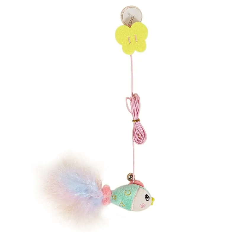 Interactive Cat Toy Hanging Simulation Cat Toy Funny Self-hey Interactive Toy for Kitten Playing Teaser Wand Toy Cat Supplies