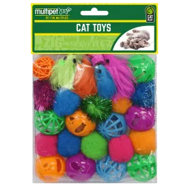 Multipet Value Pack Cat Toys 24 Piece
