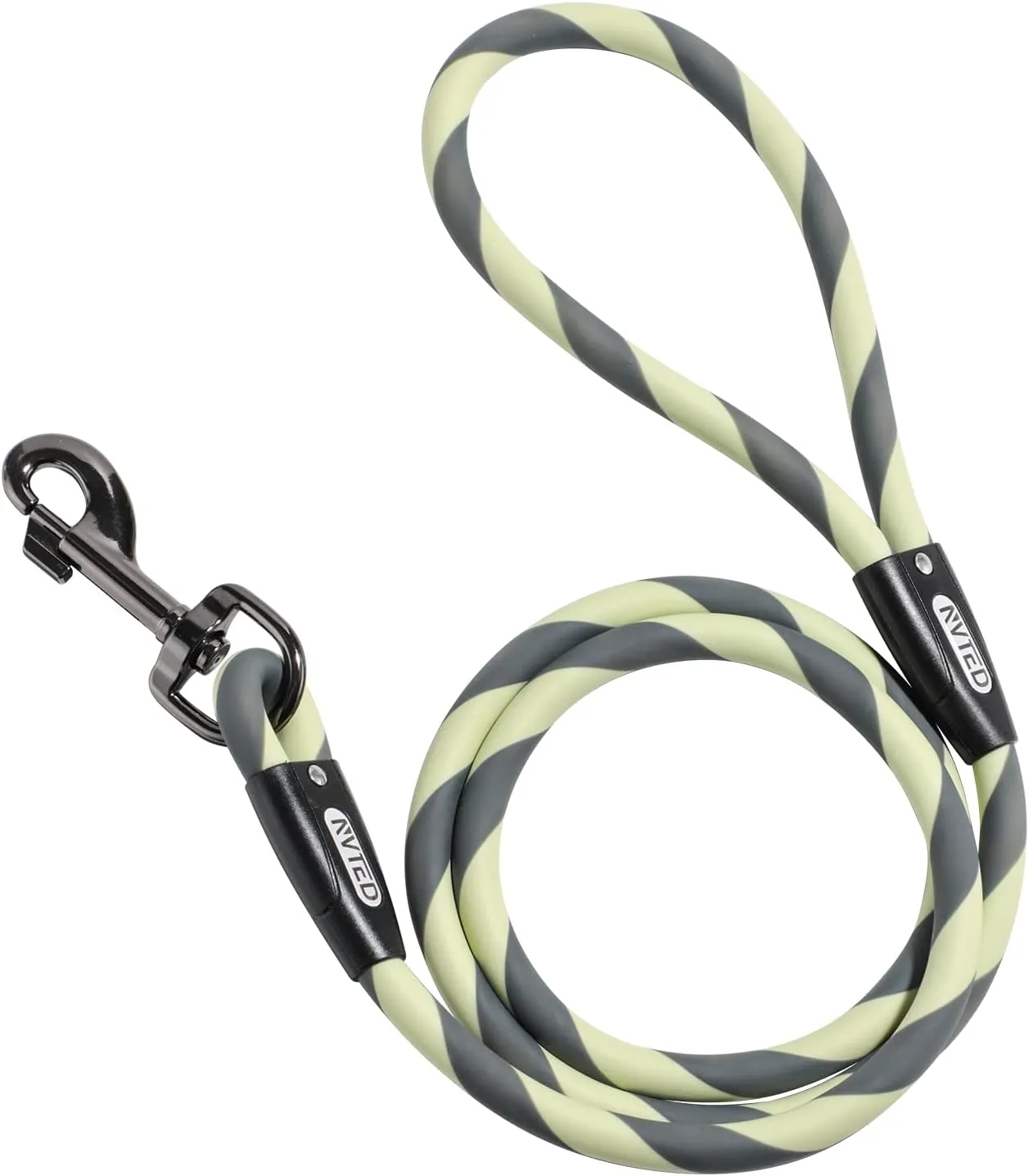 NVTED Waterproof Dog Leash Durable Waterproof Odor Proof Premium PVC Pet Lead Fast Clasp Adjustable Lengths for Traffic Control Safety for Medium Large Dogs - 4ft, Green
