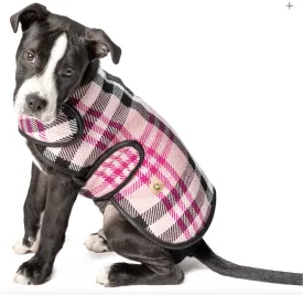 Pink Plaid Blanket Dog Coat