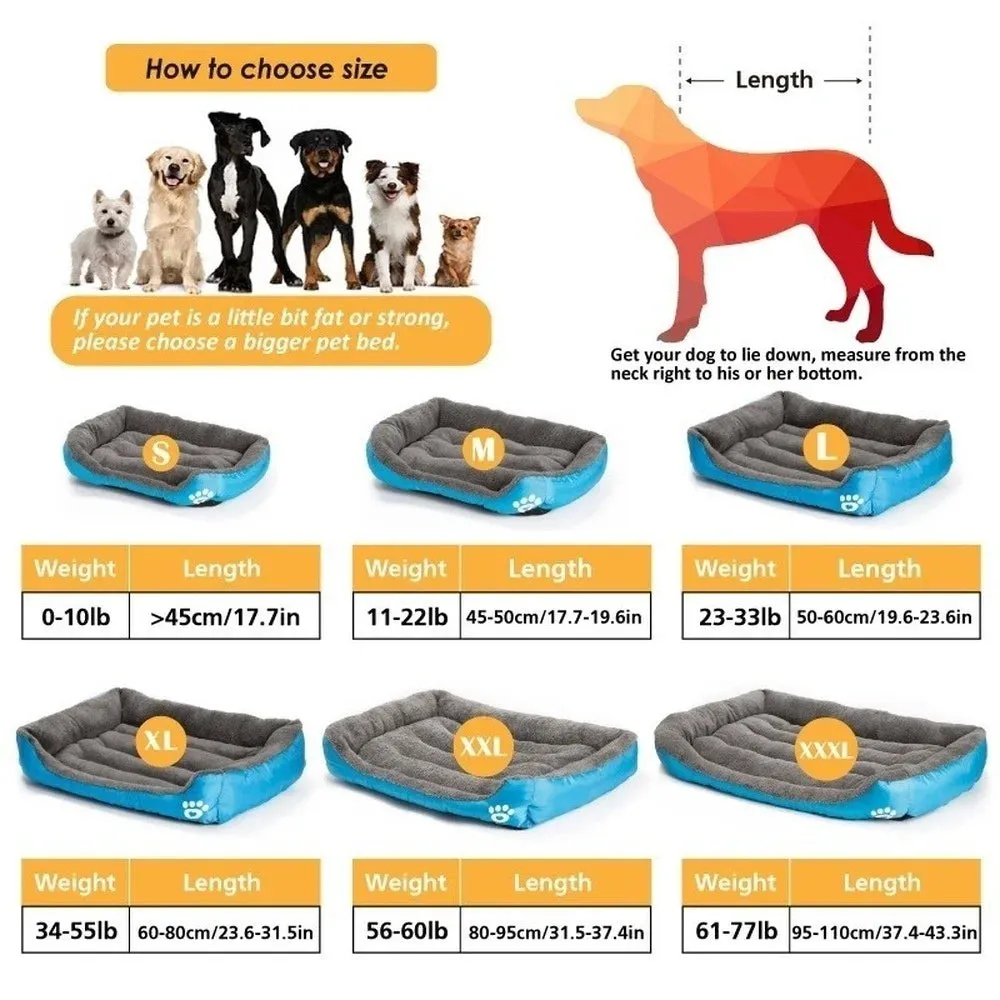 Plush Washable Large Dog Bed – Supportive Cushion for Medium and Large Dogs | Cozy Pet Supplies