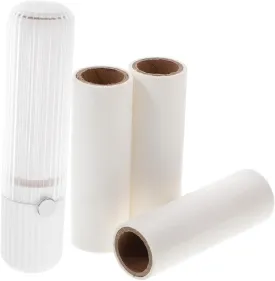 Portable Lint Roller Set for Pet Hair Removal Extra Sticky Adhesive Ergonomic Handle Compact Design for Clothes Furniture and Carpets Includes Easy Tearoff Refills