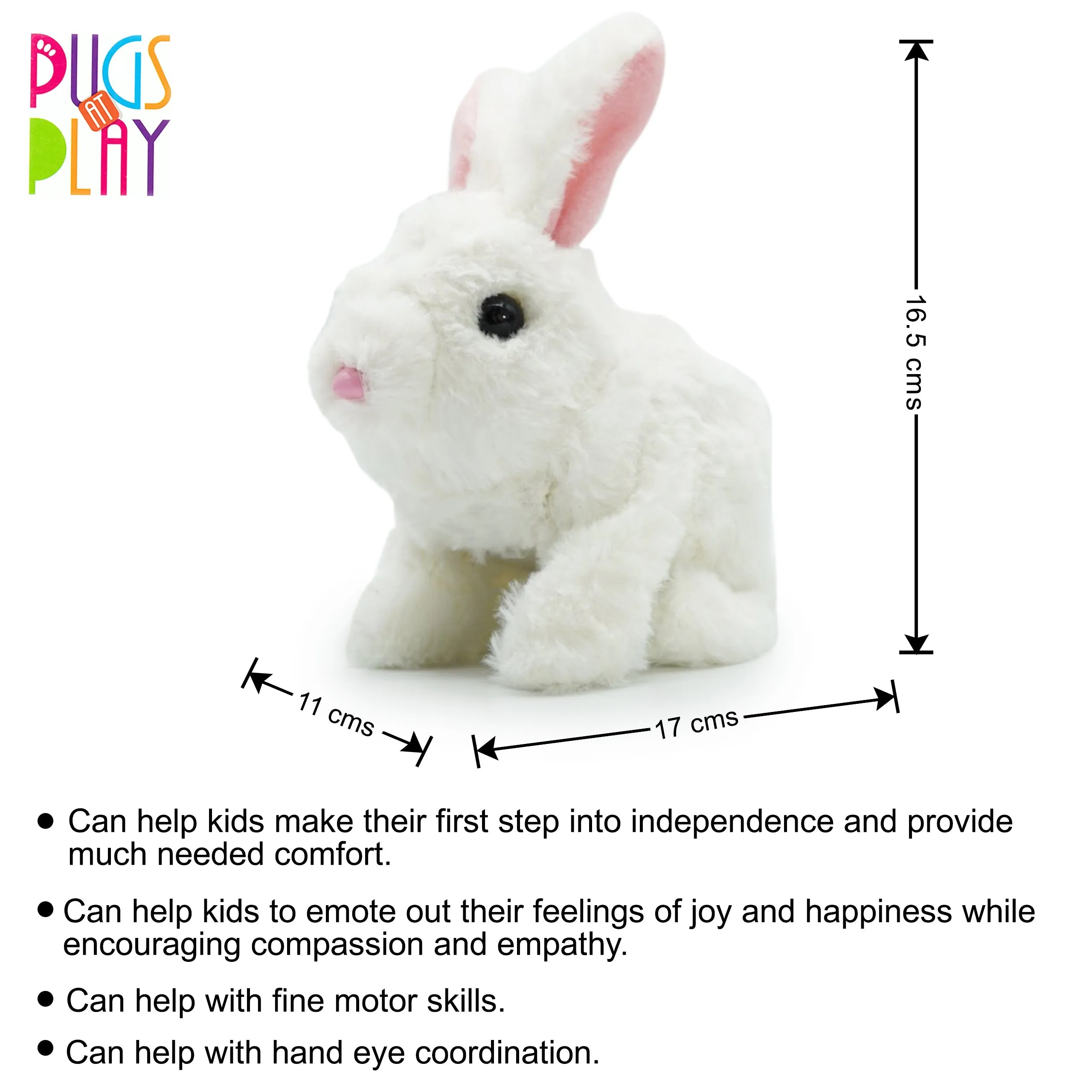 Pugs At Play Hopper Jumping Rabbit Multicolour Age-2-3 Years