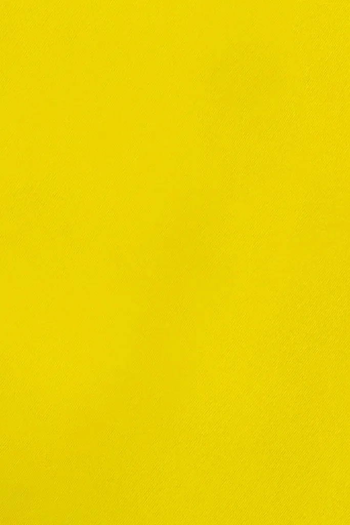 Recycled PET Bright Yellow Gabardine Fabric - Waterproof Fabric