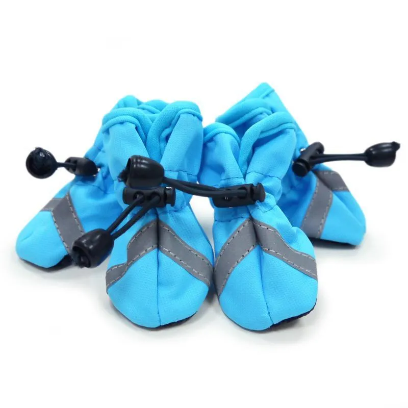 Slip On Paws Dog Booties Blue