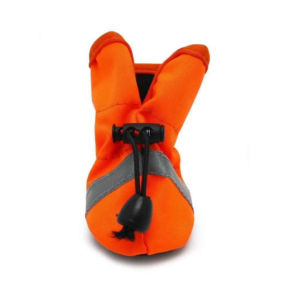 Slip On Paws Dog Booties Orange