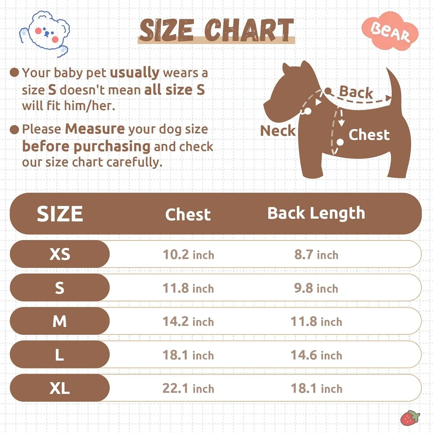 Small Dog Sweaters Cute Bear Dog Cardigans Clothes for Small Medium Dogs Boy Girl Puppy Cat Knitting Cardigan Outfits Dogs Winter Coats Warm Pet Doggy Clothes Soft Knitwear Apparel (Beige,S)