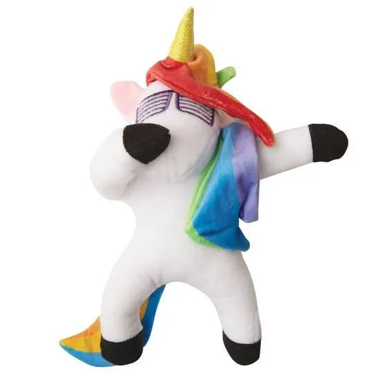 Snugarooz Dab the Unicorn Plush Dog Toy (Plush Dog Toy)