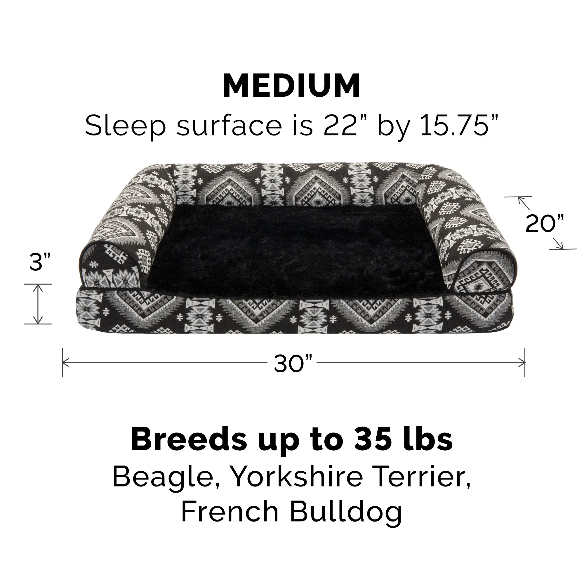 Southwest Kilim Sofa-Style Pet Bed