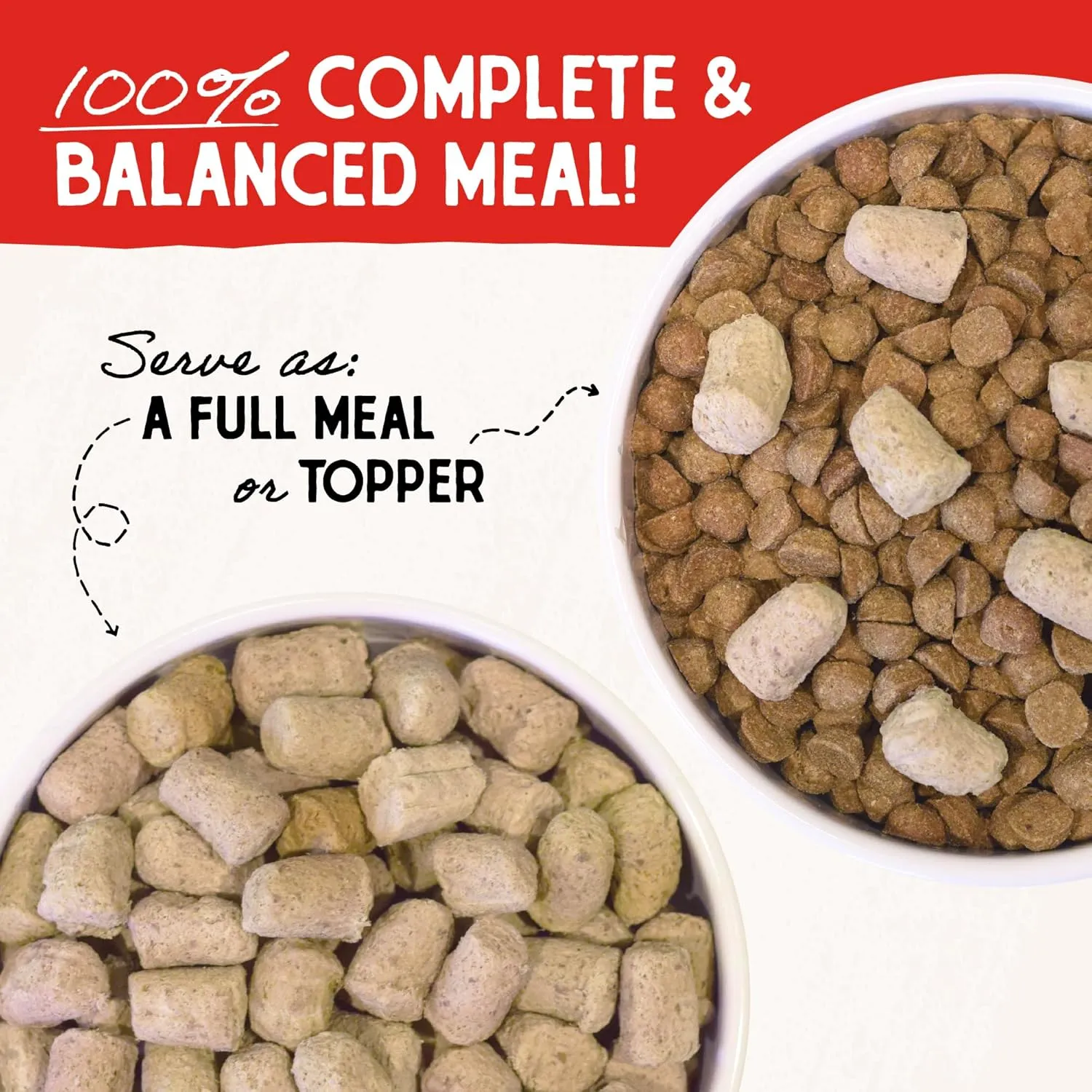 Stella & Chewy's Freeze-Dried Raw Lamb Meal Mixers- Dog Food Topper and Mixer - Made with 95% Grass-Fed Lamb, Organs & Bone - Perfect for Picky Eaters - Grain-Free - 18 oz