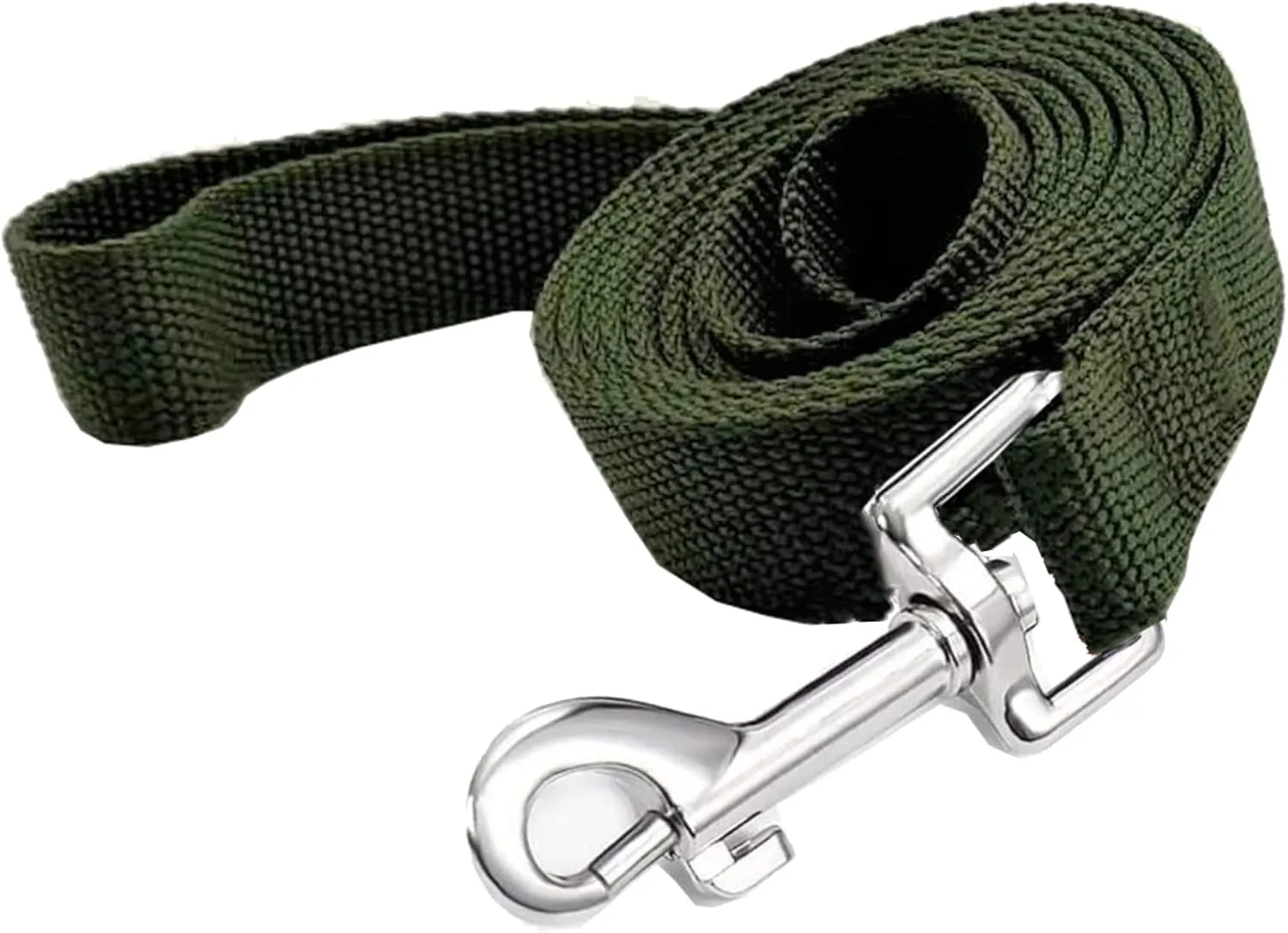 TAIAN 4FT/5FT/6FT Strong Dog Leash, Nylon Dog Leashes for Small Medium Large Dogs (3/4 in x 5 ft, Green)