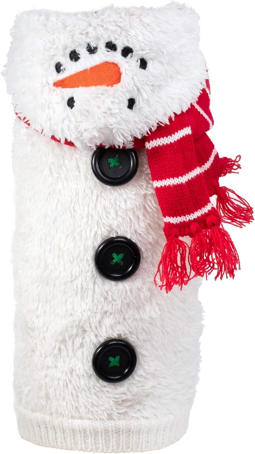 The Worthy Dog Snowman Hoodie, Soft, Comfortable, Winter Warm Dog Clothing, Outfits Cold Weather Pet Coat, Sherpa Fleece Fabric - Medium, White
